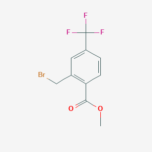 molecular formula C10H8BrF3O2 B3048130 2-溴甲基-4-三氟甲基苯甲酸甲酯 CAS No. 157652-26-1