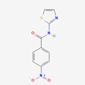 molecular formula C10H7N3O3S B3048153 4-nitro-N-(1,3-thiazol-2-yl)benzamide CAS No. 15850-20-1