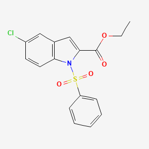 ethyl 5-chloro-1-(phenylsulfonyl)-1H-indole-2-carboxylate