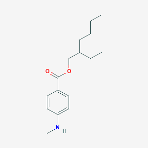 molecular formula C16H25NO2 B3048157 苯甲酸，4-(甲基氨基)-，2-乙基己酯 CAS No. 158576-31-9
