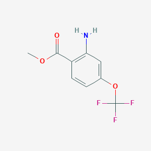 molecular formula C9H8F3NO3 B3048158 2-氨基-4-(三氟甲氧基)苯甲酸甲酯 CAS No. 158580-96-2