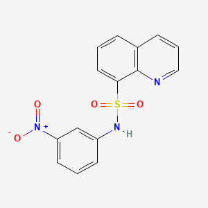 molecular formula C15H11N3O4S B3048161 N-(3-Nitrophenyl)-8-quinolinesulfonamide CAS No. 158729-25-0