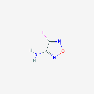 molecular formula C2H2IN3O B3048167 4-Iodo-1,2,5-oxadiazol-3-amine CAS No. 159013-89-5