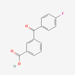 molecular formula C14H9FO3 B3048180 3-(4-Fluorobenzoyl)benzoic acid CAS No. 159782-00-0