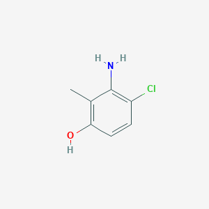 molecular formula C7H8ClNO B3048197 3-Amino-4-chloro-2-methylphenol CAS No. 160430-99-9