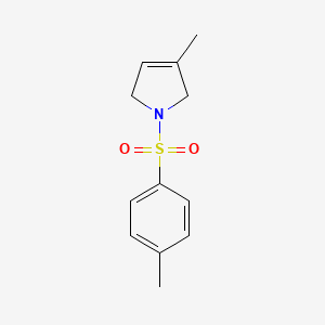 molecular formula C12H15NO2S B3048202 1H-Pyrrole, 2,5-dihydro-3-methyl-1-[(4-methylphenyl)sulfonyl]- CAS No. 160750-61-8