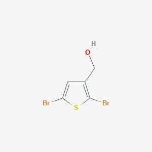molecular formula C5H4Br2OS B3048222 (2,5-Dibromothiophen-3-yl)methanol CAS No. 161490-95-5