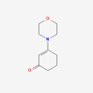 molecular formula C10H15NO2 B3048231 3-吗啉-4-基环己-2-烯-1-酮 CAS No. 16179-67-2