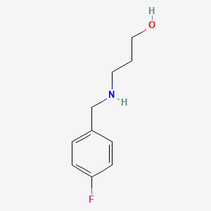 molecular formula C10H14FNO B3048233 3-(4-Fluorobenzylamino)-1-propanol CAS No. 161798-73-8