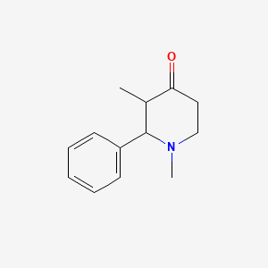 molecular formula C13H17NO B3048235 1,3-二甲基-2-苯基哌啶-4-酮 CAS No. 161894-21-9