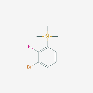 molecular formula C9H12BrFSi B3048237 (3-Bromo-2-fluorophenyl)(trimethyl)silane CAS No. 161957-53-5