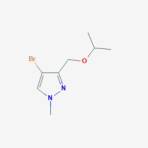 molecular formula C8H13BrN2O B3048239 4-bromo-3-(isopropoxymethyl)-1-methyl-1H-pyrazole CAS No. 1619896-92-2