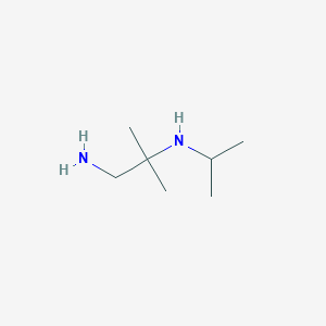 molecular formula C7H18N2 B3048255 N2-异丙基-2-甲基丙烷-1,2-二胺 CAS No. 16256-44-3