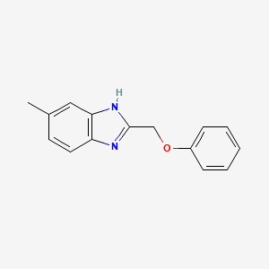 molecular formula C15H14N2O B3048256 6-methyl-2-(phenoxymethyl)-1H-benzimidazole CAS No. 1626-36-4