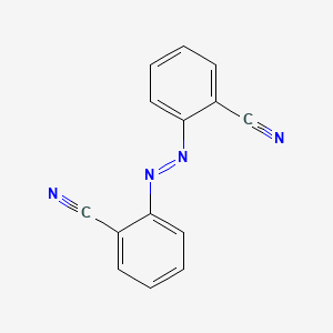 molecular formula C14H8N4 B3048265 Benzonitrile, 2,2'-(1,2-diazenediyl)bis- CAS No. 16288-72-5