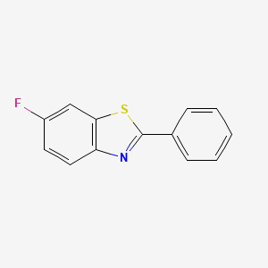 molecular formula C13H8FNS B3048266 6-Fluoro-2-phenyl-1,3-benzothiazole CAS No. 1629-94-3