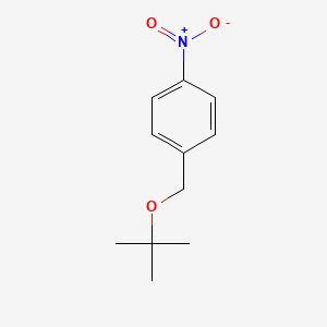 molecular formula C11H15NO3 B3048268 Benzene, 1-[(1,1-dimethylethoxy)methyl]-4-nitro- CAS No. 162954-42-9