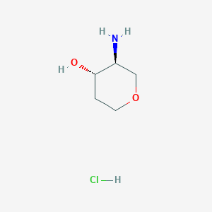 B3048273 trans-3-Aminotetrahydro-2H-pyran-4-ol hydrochloride CAS No. 1630906-89-6