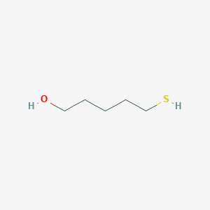 molecular formula C5H12OS B3048283 1-戊醇，5-巯基- CAS No. 1633-79-0