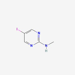 molecular formula C5H6IN3 B3048286 5-iodo-N-methylpyrimidin-2-amine CAS No. 16341-50-7