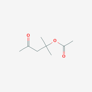 molecular formula C8H14O3 B3048295 2-Pentanone, 4-(acetyloxy)-4-methyl- CAS No. 1637-25-8
