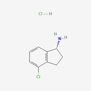 (R)-4-Chloro-2,3-dihydro-1H-inden-1-amine hydrochloride