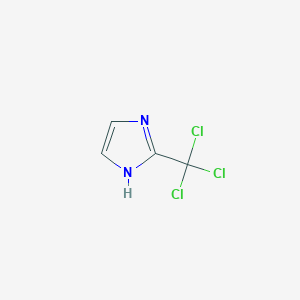 molecular formula C4H3Cl3N2 B3048297 2-(trichloromethyl)-1H-imidazole CAS No. 163769-73-1