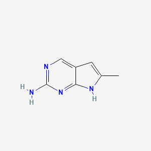 6-methyl-7H-pyrrolo[2,3-d]pyrimidin-2-amine