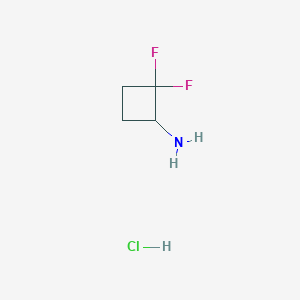 molecular formula C4H8ClF2N B3048310 2,2-Difluorocyclobutanamine hydrochloride CAS No. 1638761-45-1