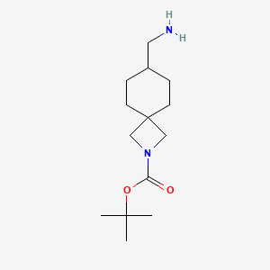 molecular formula C14H26N2O2 B3048313 叔丁基 7-(氨基甲基)-2-氮杂螺[3.5]壬烷-2-羧酸酯 CAS No. 1638767-03-9