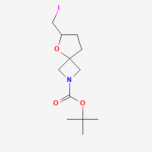 Tert-butyl 6-(iodomethyl)-5-oxa-2-azaspiro[3.4]octane-2-carboxylate