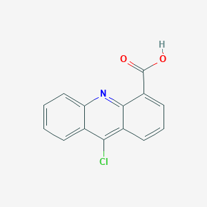 molecular formula C14H8ClNO2 B3048325 9-Chloroacridine-4-carboxylic acid CAS No. 163981-90-6