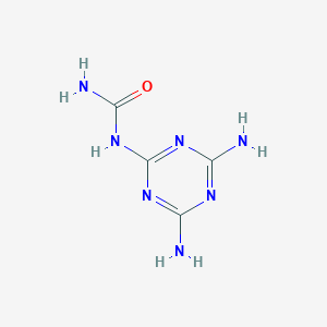 molecular formula C4H7N7O B3048335 Monocarbamoylmelamine CAS No. 16439-79-5