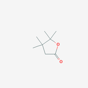 molecular formula C8H14O2 B3048342 2(3H)-Furanone, dihydro-4,4,5,5-tetramethyl- CAS No. 16466-24-3
