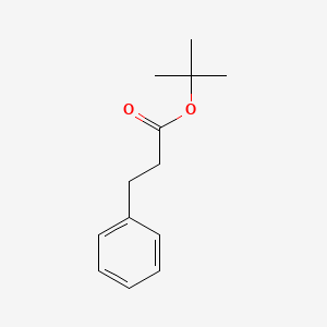 molecular formula C13H18O2 B3048354 Benzenepropanoic acid, 1,1-dimethylethyl ester CAS No. 16537-10-3