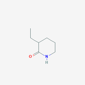 molecular formula C7H13NO B3048356 3-乙基哌啶-2-酮 CAS No. 165385-85-3