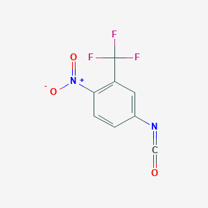 molecular formula C8H3F3N2O3 B3048366 4-Nitro-3-(trifluoromethyl)phenyl isocyanate CAS No. 16588-72-0