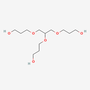 molecular formula C12H26O6 B3048370 1-Propanol, 3,3',3''-[1,2,3-propanetriyltris(oxy)]tris- CAS No. 16607-62-8