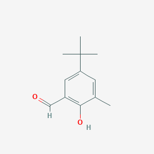 molecular formula C12H16O2 B3048376 5-Tert-butyl-2-hydroxy-3-methylbenzaldehyde CAS No. 1666-01-9