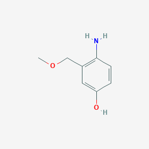 molecular formula C8H11NO2 B3048414 4-Amino-3-(methoxymethyl)phenol CAS No. 168202-62-8