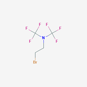 molecular formula C4H4BrF6N B3048417 2-Bromo-N,N-bis(trifluoromethyl)ethylamine CAS No. 1683-83-6