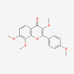4H-1-Benzopyran-4-one, 3,7,8-trimethoxy-2-(4-methoxyphenyl)-