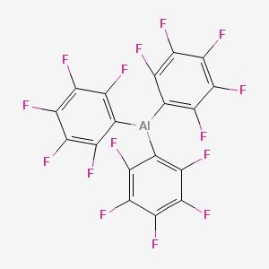 molecular formula C18AlF15 B3048427 Tris(pentafluorophenyl)alumane CAS No. 168704-96-9
