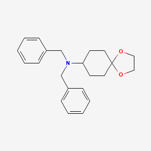 molecular formula C22H27NO2 B3048434 N,N-Dibenzyl-1,4-dioxaspiro[4.5]decan-8-amine CAS No. 168893-04-7