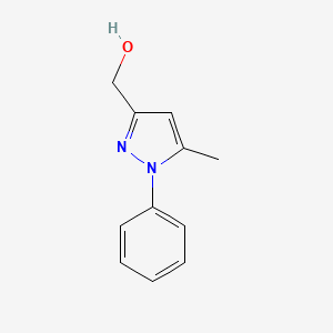 molecular formula C11H12N2O B3048445 (5-甲基-1-苯基-1H-吡唑-3-基)甲醇 CAS No. 169547-94-8