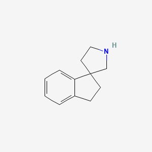 molecular formula C12H15N B3048449 2,3-二氢螺[茚满-1,3'-吡咯烷] CAS No. 16976-98-0