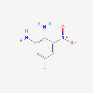 molecular formula C6H6FN3O2 B3048455 5-Fluoro-3-nitrobenzene-1,2-diamine CAS No. 170098-85-8
