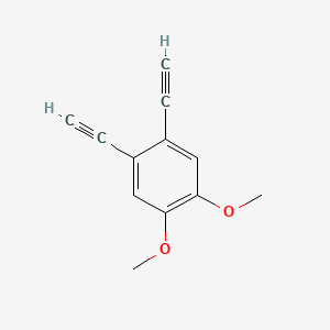 molecular formula C12H10O2 B3048461 Benzene, 1,2-diethynyl-4,5-dimethoxy- CAS No. 170160-98-2