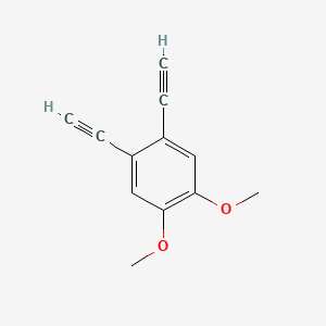 molecular formula C12H10O2 B3048461 1,2-Diethynyl-4,5-dimethoxybenzene CAS No. 170160-98-2