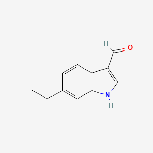molecular formula C11H11NO B3048466 6-Ethyl-1H-indole-3-carbaldehyde CAS No. 170489-33-5